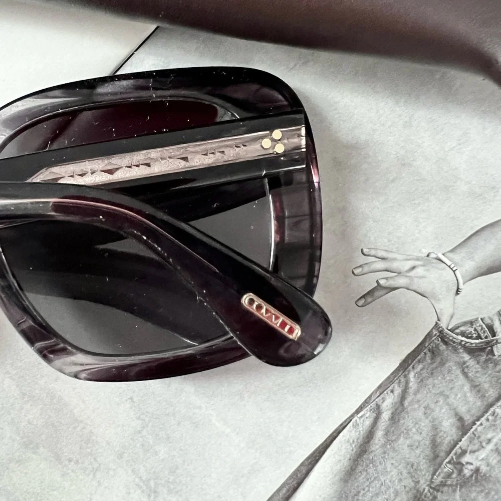 Oliver Peoples Gray square oversized Sunglasses